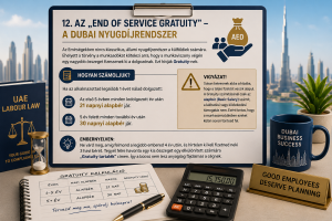 Az „End of Service Gratuity” – A dubaji nyugdíjrendszer